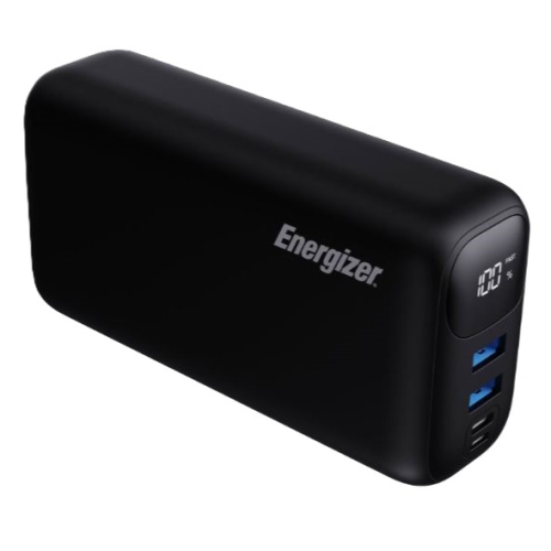 Refurbished Energizer 27000 mAh 18W Dual USB-A/USB-C Power Bank - Matte Black UE27000PQ