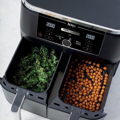 Friteuse à air chaud 4-en-1 Dual Zone Foodi de Ninja - 9,46&nbsp;kg/10&nbsp;Qt - Noir DZ300C - Remis à neuf