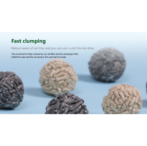 YiMeow Bamboo Fiber Cat Litter 2.4kg, 100% Natural & Eco-Friendly, Superior Odor Control, Dust-Free Formula, Biodegradable & Sustainable, 2.4kg Bag x