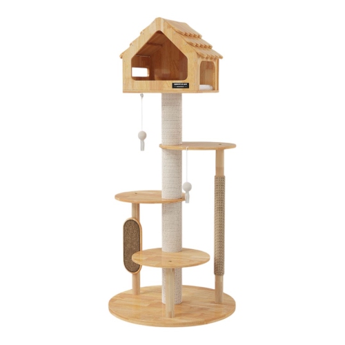 MIAOZAN  Cat Tree - Forest Hut-D