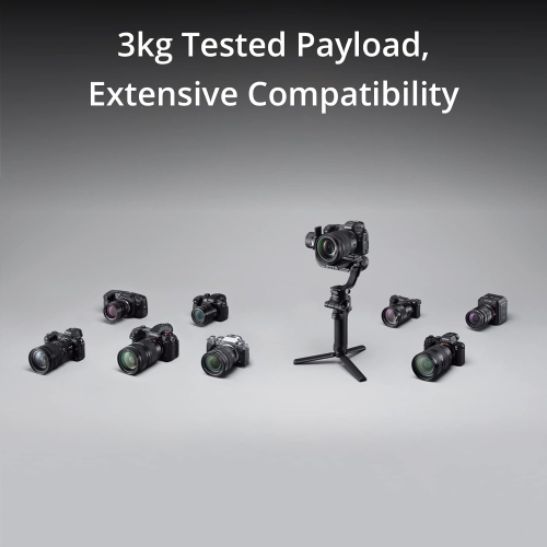 DJI RSC 2 Pro Combo - 3-Axis Gimbal Stabilizer for DSLR and Mirrorless Camera, Nikon Sony Panasonic Canon Fujifilm, 3kg Payload, OLED Screen, Black