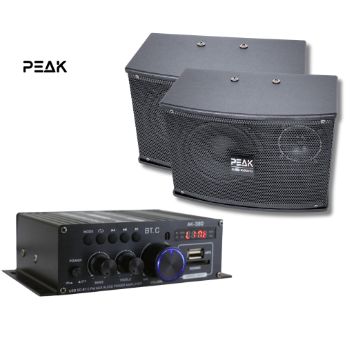 PEAK mini HI-FI BLUETOOTH Amplifier PK-AMP-006 WITH SPEAKERS PK-SPK-001