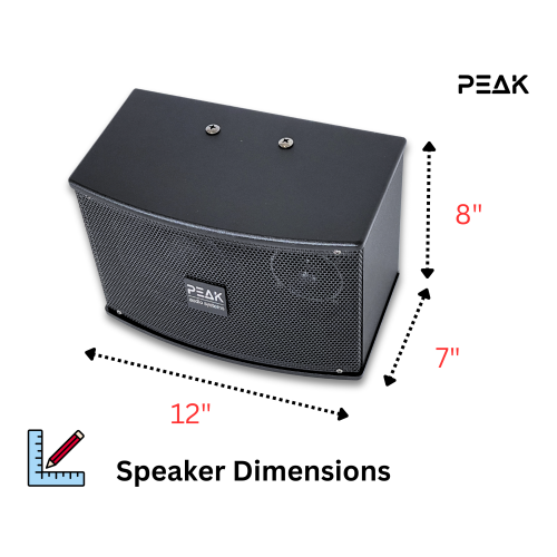 PEAK mini HI-FI BLUETOOTH Amplifier PK-AMP-006 WITH SPEAKERS PK-SPK-001