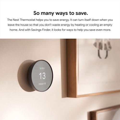 Google Nest Thermostat - Smart Thermostat for Home - Programmable WiFi Thermostat -Snow - Open Box