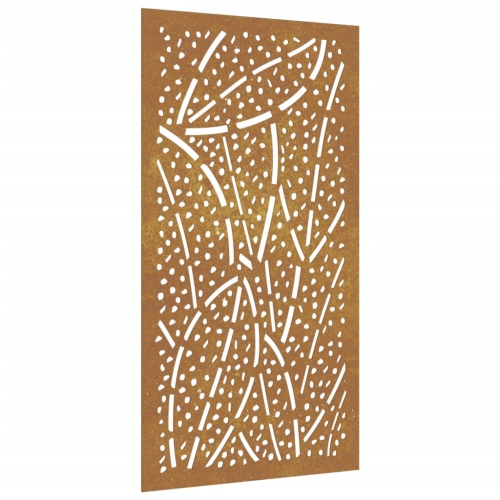vidaXL Garden Wall Decoration 105x55 cm Corten Steel Leaf Design