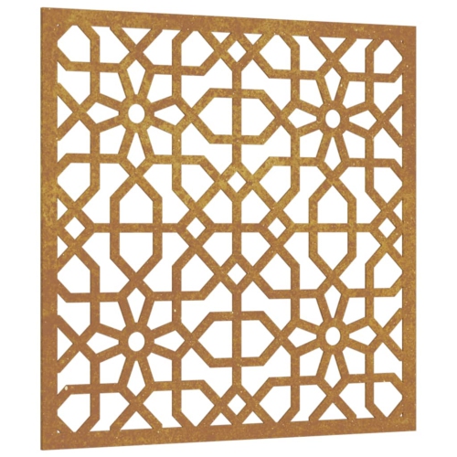 vidaXL Garden Wall Decoration 55x55 cm Corten Steel Moorish Design