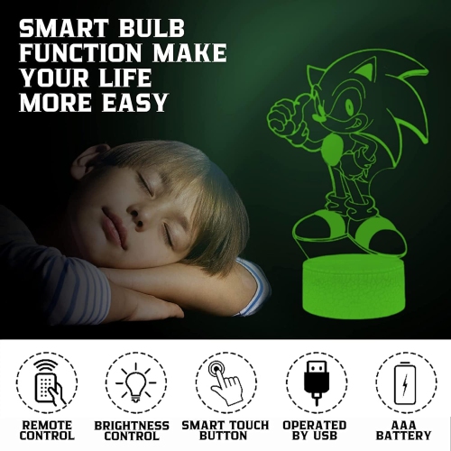 Night Light for Kids Lamp Led Night Lights 3D Lamps for Boys Room Light