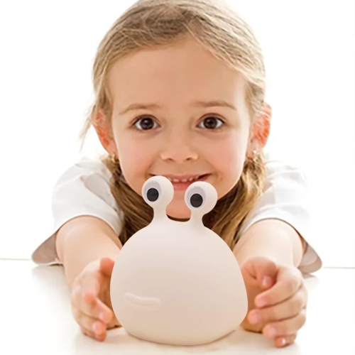 Slug Night Light, Nursery Squishy Lamp, Silicone Night Light for Breastfeeding, Cute Animal Bedside Lamp for Baby Kids Teens, Soft Nightlight with