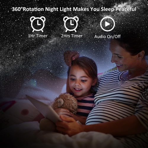 Projecteur d'étoiles, projecteur de planétarium pour chambre à coucher Lumière nocturne galaxie ultra-claire avec 4K 12 disques de galaxie
