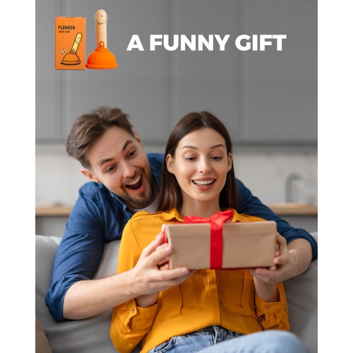 Plunger Night Light, Cute Plunger Lamp, Wooden Bar Silicone Funny Nightlight, Rechargeable LED Funny Flashlight with 30 Minutes Timer & One Button