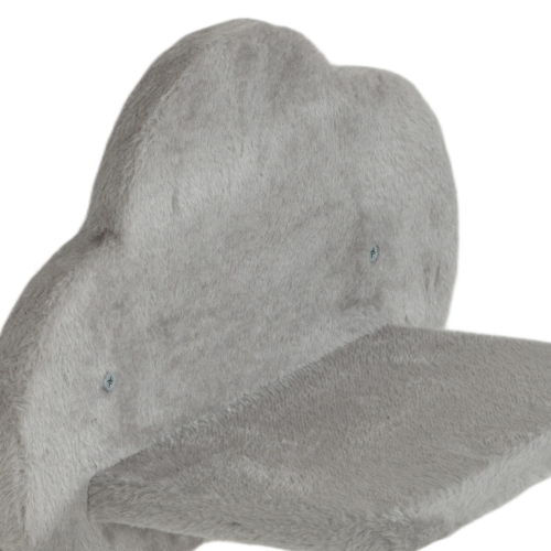 PawHut Cat Wall Shelves, 4PCs Cat Shelves with Scratching Post, Jumping Platforms, Ladder, Condo, Ceiling Wall Mounted Cat Climber, Light Grey