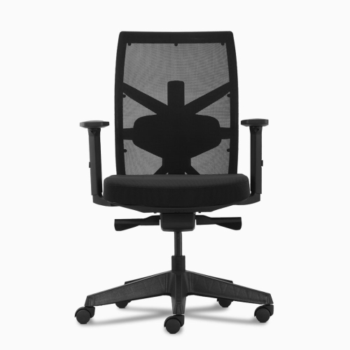 Desky Elite Ergonomic Chair With Headrest – Mesh Back, Sync-Tilt, Adjustable Arms – White