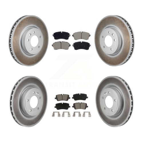 Front Rear Coated Disc Brake Rotors And Ceramic Pads Kit For Land Rover Discovery Range KGC-102732