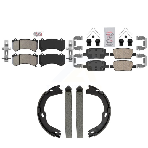 TRANSIT AUTO  Front Semi-Metallic Rear Ceramic Disc Brake Pads And Parking Shoes Kit for Knn-101572