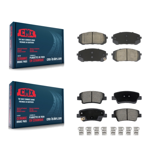 CMX  Front Rear Ceramic Brake Pads Kit for Hyundai Elantra With Manual Parking Kcx-100657