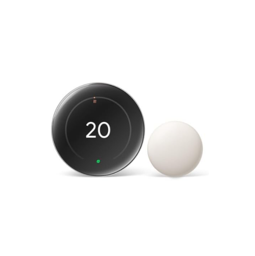 GOOGLE  Nest Learning Thermostat (4Th Gen) With Nest Temperature Sensor (2Nd Gen) - Energy Saving Smart Thermostat With Adaptive Eco - Polished Silver -Refurbished(Good)