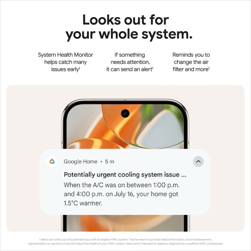 Google Nest Learning Thermostat (4th Gen) with Nest Temperature Sensor (2nd Gen) - Energy Saving Smart Thermostat with Adaptive Eco - Polished Gold by GOOGLE - Open Box condition - Image 5