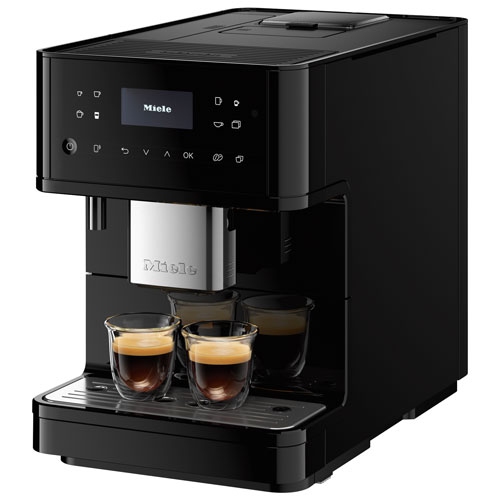 Refurbished - Miele CM 6160 Milk Perfection Countertop Coffee and Espresso Machine - Obsidian Black