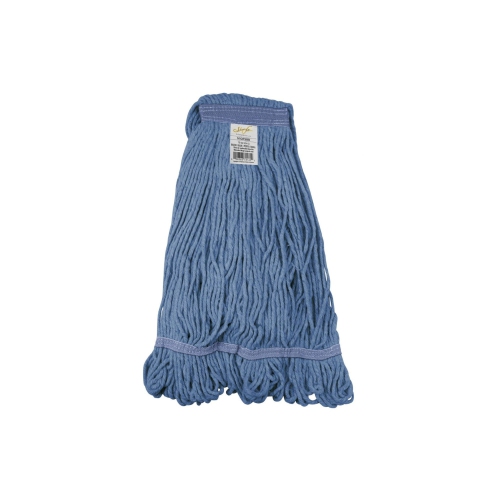 Pack of 10 Synthetic String Mop Heads, Looped End, Blue, Attax Pro