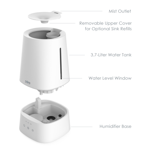 Hume Max Top Fill Humidifier - White