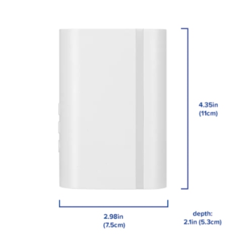 Defiant Wireless Wi-Fi Connected Smart Plug-In White Doorbell Kit with Wireless Push Button Powered by Hubspace