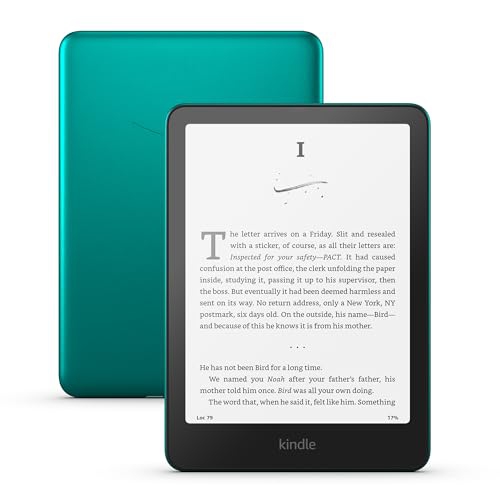 Kindle Paperwhite édition Signature d'Amazon - éclairage avant à réglage automatique, chargement sans fil, semaines d'autonomie - Jade métallique