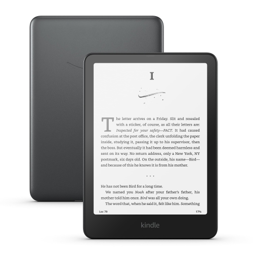 Amazon Kindle Paperwhite Signature Edition - auto-adjusting front light, wireless charging, weeks of battery life - Metallic Black