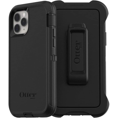 Case for iPhone 11 PRO , OtterBox Defender Screenless Series Case & Holster , Black - Open Box