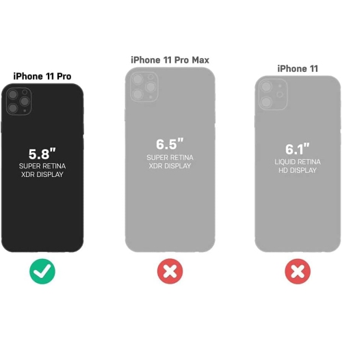 Case for iPhone 11 PRO , OtterBox Defender Screenless Series Case & Holster , Black - Open Box