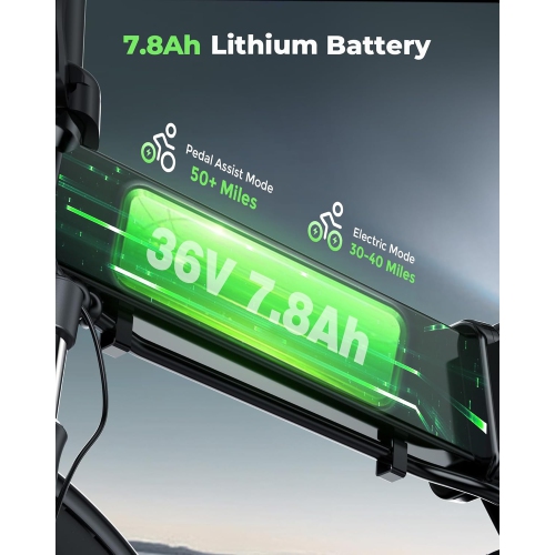 isinwheel U3 Foldable Adults Electric Bike - Black