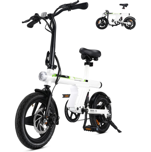 ISINWHEEL  U1 Commuter Adults Electric Bike (500W Motor/40Km/32Km/h Top Speed) - In White