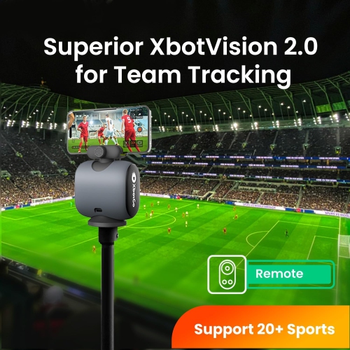 Chameleon AI Powered Sports Action Camera, Sports Gimbal Tracking System with Team and Player Tracking, COMS 4K Video, 360° Rotation, 120° FOV, Live