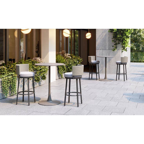 Midnight Wave Barstool White