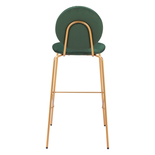 Odessa Barstool Green & Gold