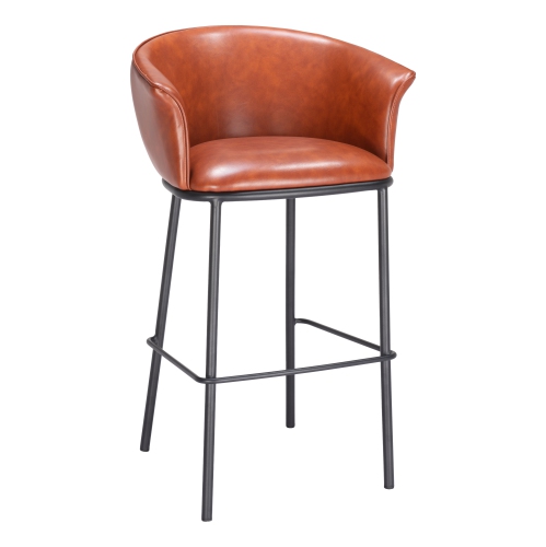 RUG BRANCH  Garston Barstool In Brown