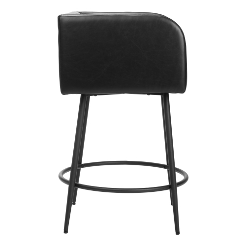 Tabouret de comptoir Horbat, noir