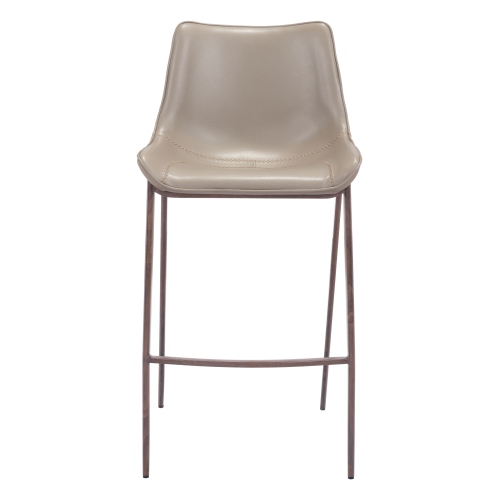 Magnus Barstool Brown & Walnut