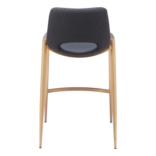 Desi Counter Stool Black & Gold