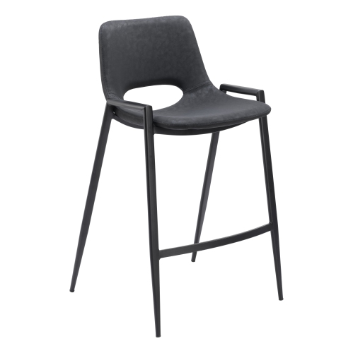 RUG BRANCH  Desi Counter Stool (Set Of 2) In Black