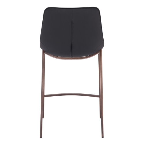Magnus Counter Stool Black & Walnut