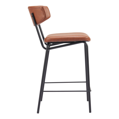 Tabouret de comptoir Charon, brun rétro