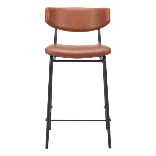 Tabouret de comptoir Charon, brun rétro