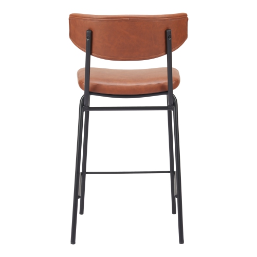 Tabouret de comptoir Charon, brun rétro