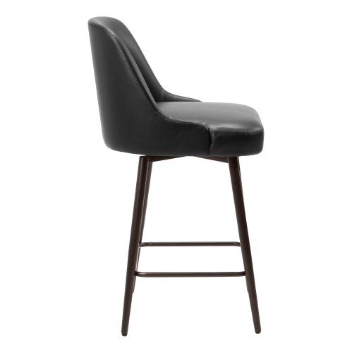 Keppel Swivel Counter Stool Black & Bronze
