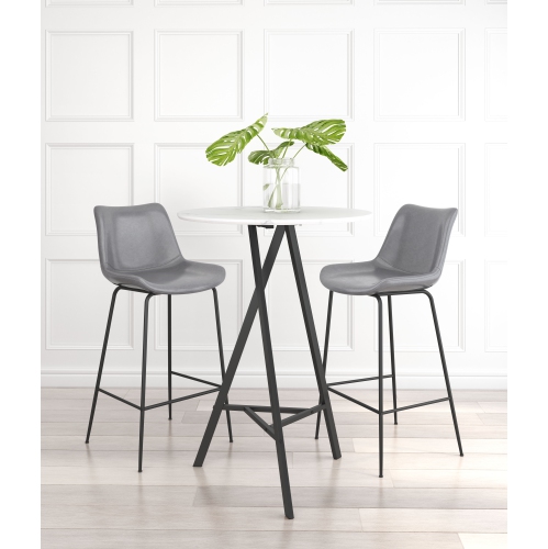 Byron Barstool Gray