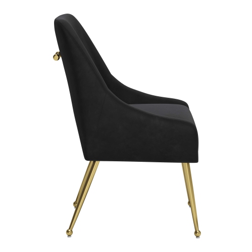 Maxine Dining Chair Black & Gold