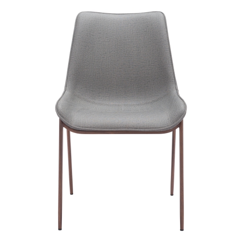 Magnus Dining Chair Slate Gray & Walnut