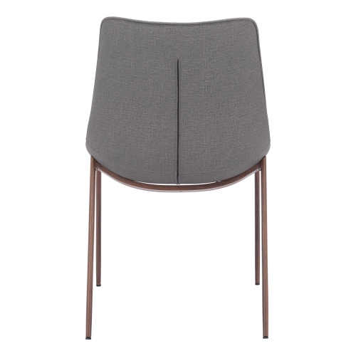 Magnus Dining Chair Slate Gray & Walnut