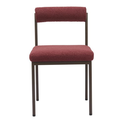 Livorno Dining Chair Red & Bronze