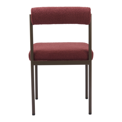 Livorno Dining Chair Red & Bronze